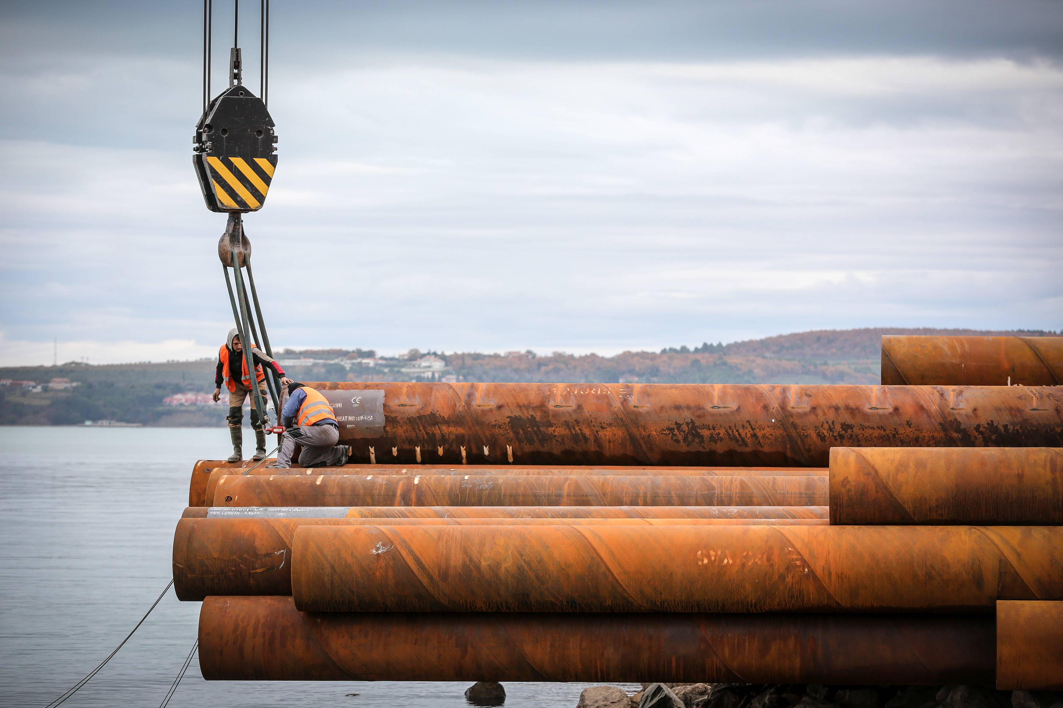 Kranhaken, Stahlrohre